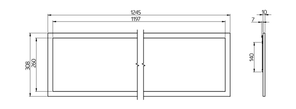 Светодиодная панель B.E.G. PL1-31125-LED-AG-DALI-TW