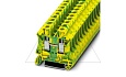 Клемма защитного проводника UT 6-PE /8,2mm, винтовая, 2 присоед., 6(max 10)mm2, желто-зеленая от интернет-магазина amperkin.by Клемма защитного проводника UT 6-PE /8,2mm, винтовая, 2 присоед., 6(max 10)mm2, желто-зеленая от интернет-магазина amperkin.by
