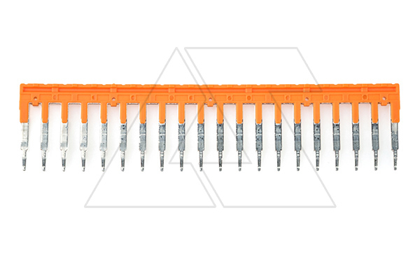 Перемычка JX2.5/20 на 20 полюсов, для клемм CY,CX,CP 5mm, 24A, оранжевая