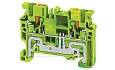 Клемма защитного проводника CPG2.5 /5x49,7mm, push-in, 2 присоед., 2,5(max 4)mm2, желто-зеленая от интернет-магазина amperkin.by Клемма защитного проводника CPG2.5 /5x49,7mm, push-in, 2 присоед., 2,5(max 4)mm2, желто-зеленая от интернет-магазина amperkin.by