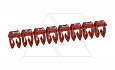 Маркер CAB3 d=0.5-1.5mm - "2" (красный) упак.1200 шт от интернет-магазина amperkin.by Маркер CAB3 d=0.5-1.5mm - "2" (красный) упак.1200 шт от интернет-магазина amperkin.by