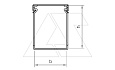 Перфокороб LK4 30015, органайзер для шкафов, 30 x 15 мм (глубина х ширина крышки), L=2000мм, RAL 7030 серый от интернет-магазина amperkin.by