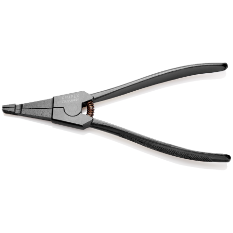 Щипцы для стопорных колец на валах, прямые губки, min зазор на кольце 3.6 мм, L-170 мм, Cr-V (KNIPEX