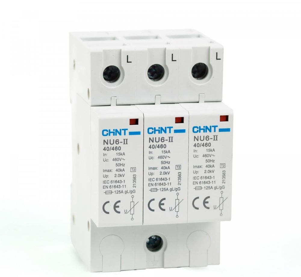 Ограничитель  имп. перенапр.  NU6-II 3Р In=15kA  Uc=460B Im=40kA
