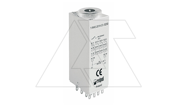 Реле времени T-R4E-2014-23-5024, 4CO, 6A(230VAC), 24VAC, 1s_100h, 1 функция (E), монтаж в цоколь GZM4, GZT4, GZMB4, IP40 Реле времени T-R4E-2014-23-5024, 4CO, 6A(230VAC), 24VAC, 1s_100h, 1 функция (E), монтаж в цоколь GZM4, GZT4, GZMB4, IP40