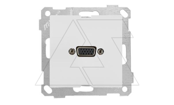 21 - Розетка VGA , белый 21 - Розетка VGA , белый