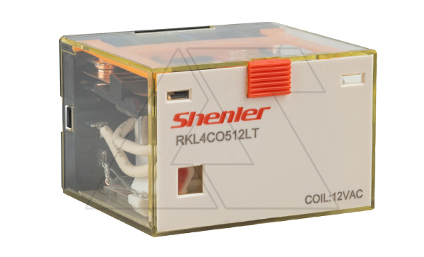 Реле RKL4CO512LT, 4CO, 10A(250VAC/30VDC), 12VAC, мех. индикация, тест-кнопка с блокировкой, LED Реле RKL4CO512LT, 4CO, 10A(250VAC/30VDC), 12VAC, мех. индикация, тест-кнопка с блокировкой, LED