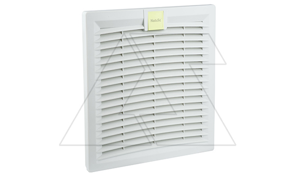 Фильтр-решетка SFE откидной, габариты 260x260x29мм, вырез 225x225мм, степень фильтрации 94%, IP54, RAL7035