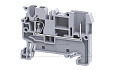 Клемма проходная CX2.5/1B /5x50mm, пружинная, штекерный отвод, 2 присоед., 2,5(max 4)mm2, 24A, 500V, серая от интернет-магазина amperkin.by