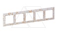 Valena Life - Рамка 5 постов верт/гориз, ампир белый от интернет-магазина amperkin.by