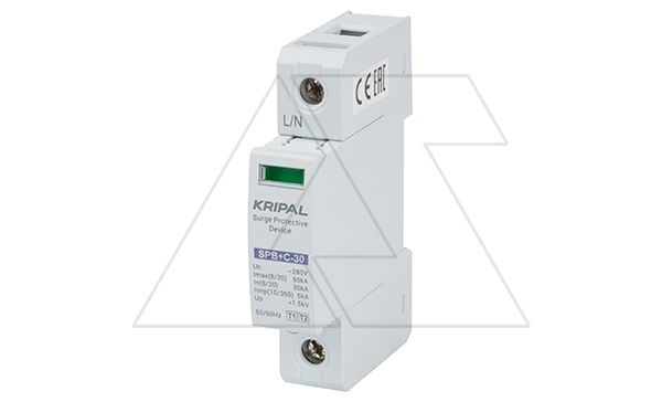 Разрядник SPB+C5/30/280-440V/1P, 1P, In=30kA(8/20µs), класс B+C, 1M