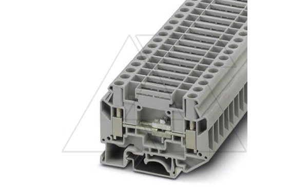Клемма с размыкателем UK 6-T /8,2mm, винтовая, 2 присоед., 6(max 10)mm2, 41A, 500V, серая Клемма с размыкателем UK 6-T /8,2mm, винтовая, 2 присоед., 6(max 10)mm2, 41A, 500V, серая