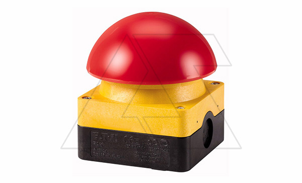 Кнопка аварийного останова ногой или рукой с фиксацией FAK-R/V/KC11/IY, 1н.о.+1н.з., красная
