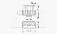 Клемная колодка KL-T 01-04 для коробок Т25, Т40, 5х1...4мм², 400V, серый, полиамид от интернет-магазина amperkin.by