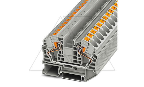 Проходные клеммы PT 16 N /12,2mm, push-in, 2 присоед., 16(max 25)mm2, 76A, 1000V, серая