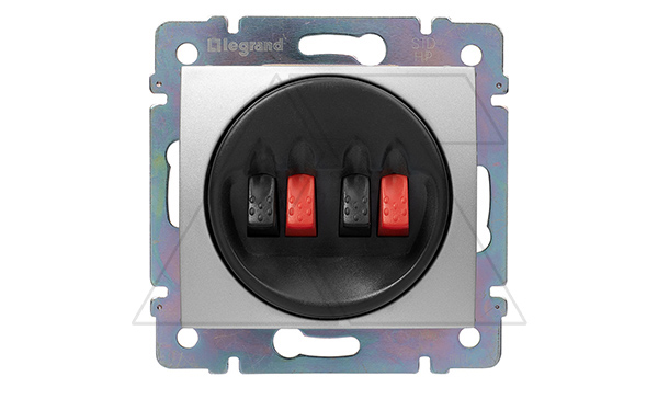 Valena - Розетка для динамиков, алюминий