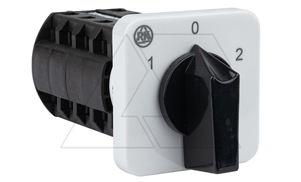 Переключатель BS 25 75 U, 4P, 25A, тип 1-0-2 (60°), 4NO на 1_2, на дверь, фронт IP40