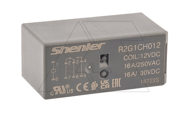 Реле R2G1CH012, 1CO, 16A(250VAC/30VDC), 12VDC,  растр. 5mm Реле R2G1CH012, 1CO, 16A(250VAC/30VDC), 12VDC,  растр. 5mm