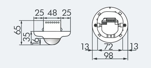 Датчик присутствия B.E.G. PD2-S-FM