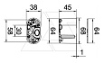 Подрозетник HG 45-WAD-LD для светильников, с крышкой, 650°С, h=45мм, для полых стен, c винтами, с мембр. вводами, оранжевый, полипропилен от интернет-магазина amperkin.by
