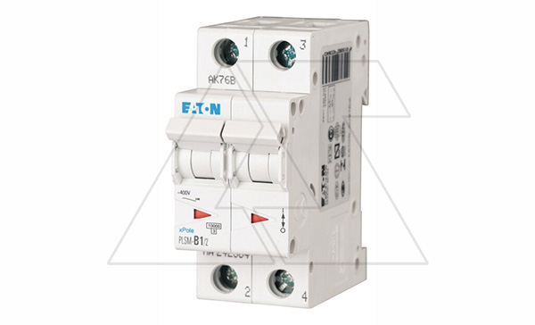 Авт. выключатель PLSM-C1/2, 2P, 1A, хар-ка C, 10kA, 2M Авт. выключатель PLSM-C1/2, 2P, 1A, хар-ка C, 10kA, 2M