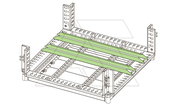Шина WTST для установки тяжелого оборудования, для щита Ш=1000мм, 2 шт.