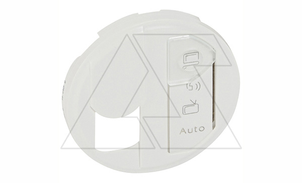 Celiane - Лицевая панель для розетки RJ45 с этикеткой белый