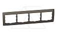 Galea Life - Рамка на 4 поста горизонтальная, Dark Bronze от интернет-магазина amperkin.by