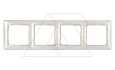 Valena - Рамка 4 поста верт/гориз, жемчужный от интернет-магазина amperkin.by