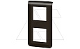Mosaic - Рамка 2х2М, вертикальная, матовый черный (суппорт 80252 или 2х80251) от интернет-магазина amperkin.by