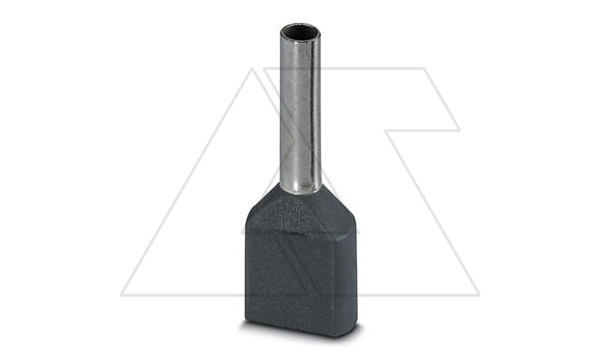 Кабельный наконечник AI-TWIN 2X 0,75 - 8 GY изолированный, двойной, сечение 0,75mm2, длина 8mm, серый (упак. 100шт.) Кабельный наконечник AI-TWIN 2X 0,75 - 8 GY изолированный, двойной, сечение 0,75mm2, длина 8mm, серый (упак. 100шт.)