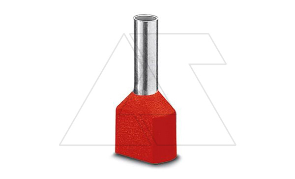 Кабельный наконечник AI-TWIN 2X 10 - 14 RD изолированный, двойной, сечение 10mm2, длина 14mm, красный (упак. 100шт.) Кабельный наконечник AI-TWIN 2X 10 - 14 RD изолированный, двойной, сечение 10mm2, длина 14mm, красный (упак. 100шт.)