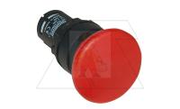 Кнопка MB, красная, без фиксации, грибовидная, 1NO+1NC, 3A 230V AC15, 22mm, IP50
