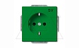 Basic 55 - Розетка 2P+E нем. стд. (зеленый) от интернет-магазина amperkin.by