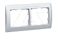 Galea Life - Рамка на 2 поста горизонтальная, Aluminium от интернет-магазина amperkin.by