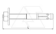 Анкерный болт BZ-U 10-10-30/90, M10х90мм, F=4.3кН, гальван. оцинк. от интернет-магазина amperkin.by