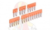 Перемычка JB8-2 для клемм ZS10(ZK6)/8 на 2 полюса, 57А, оранж. от интернет-магазина amperkin.by