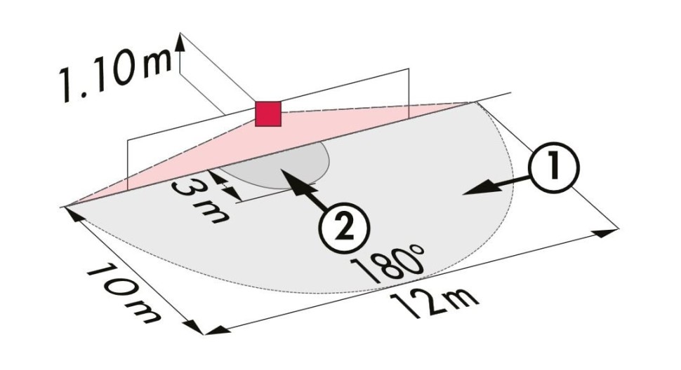 Датчик движения B.E.G. Indoor 180-DALI-2-BMS-FM