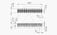 Клеммник 74 CE WS разрезаемый, 12шт, 6мм², 41A, 450V, белый, полипропилен от интернет-магазина amperkin.by