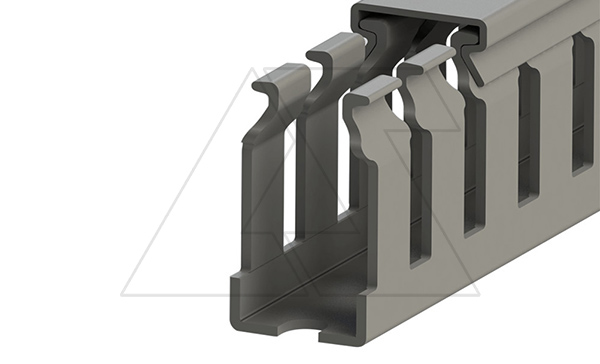 Перфокороб KKC 1530, органайзер для шкафов, 15x30х2000мм (ШxВхД), RAL 7030, серый