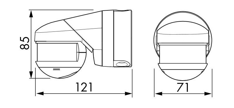 Датчик движения B.E.G. RC-plus next N 280 коричневый