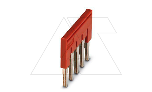 Перемычка FBS 5-6 на 5 полюсов, для клемм 6,2mm, 32A, красная Перемычка FBS 5-6 на 5 полюсов, для клемм 6,2mm, 32A, красная