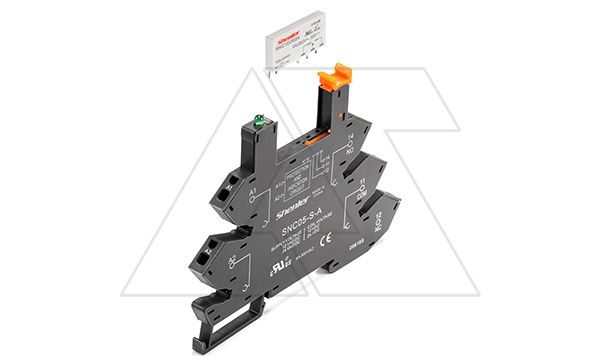 Реле интерфейсное RNC1CO024 с колодкой SNC05-S-A, пружинный зажим, 1CO, 6A(250VAC), 24VAC/DC, LED, W=6.2mm Реле интерфейсное RNC1CO024 с колодкой SNC05-S-A, пружинный зажим, 1CO, 6A(250VAC), 24VAC/DC, LED, W=6.2mm