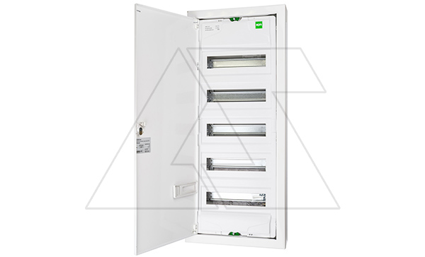 Щит настенный MSF 5x12M (60M), N/PE 2x(2x25+20x16mm2+19x10mm2), мет. дверь, белый RAL9016, 853x358x100mm, IP30