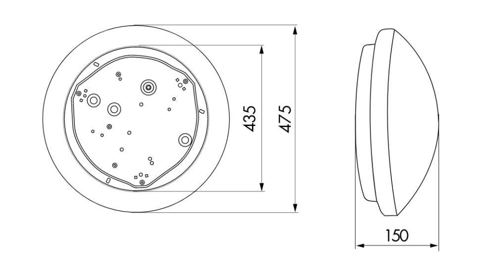 Светильник с датчиком движения B.E.G. L9-LEDN-HF