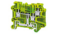 Клемма защитного проводника CYG4/3 /6x58,8mm, винтовая, 3 присоед., 4(max 6)mm2, желто-зеленая от интернет-магазина amperkin.by