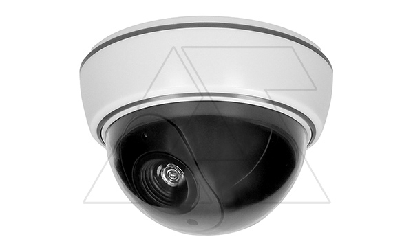 Муляж камеры ORNO c LED-индикатором, внутри и снаружи помещений, белый корпус, питание 3x1,5V AA-батарейки