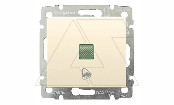 Valena - Кнопка с подсветкой и пиктограммой звонка, сл.кость