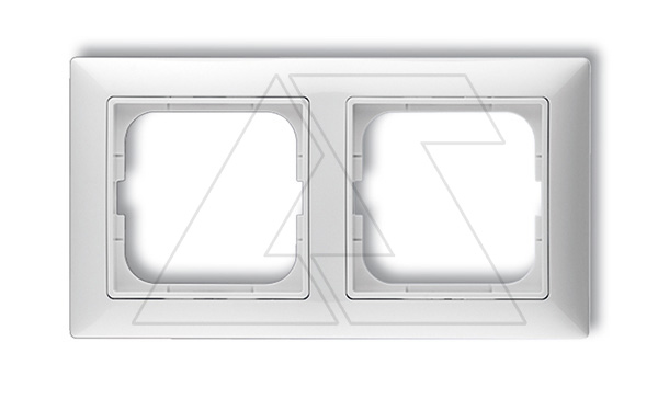 Basic 55 - Рамка на 2 поста (белый)