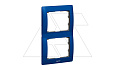 Galea Life - Рамка Metallic на 2 поста вертикальная, Magic Blue от интернет-магазина amperkin.by